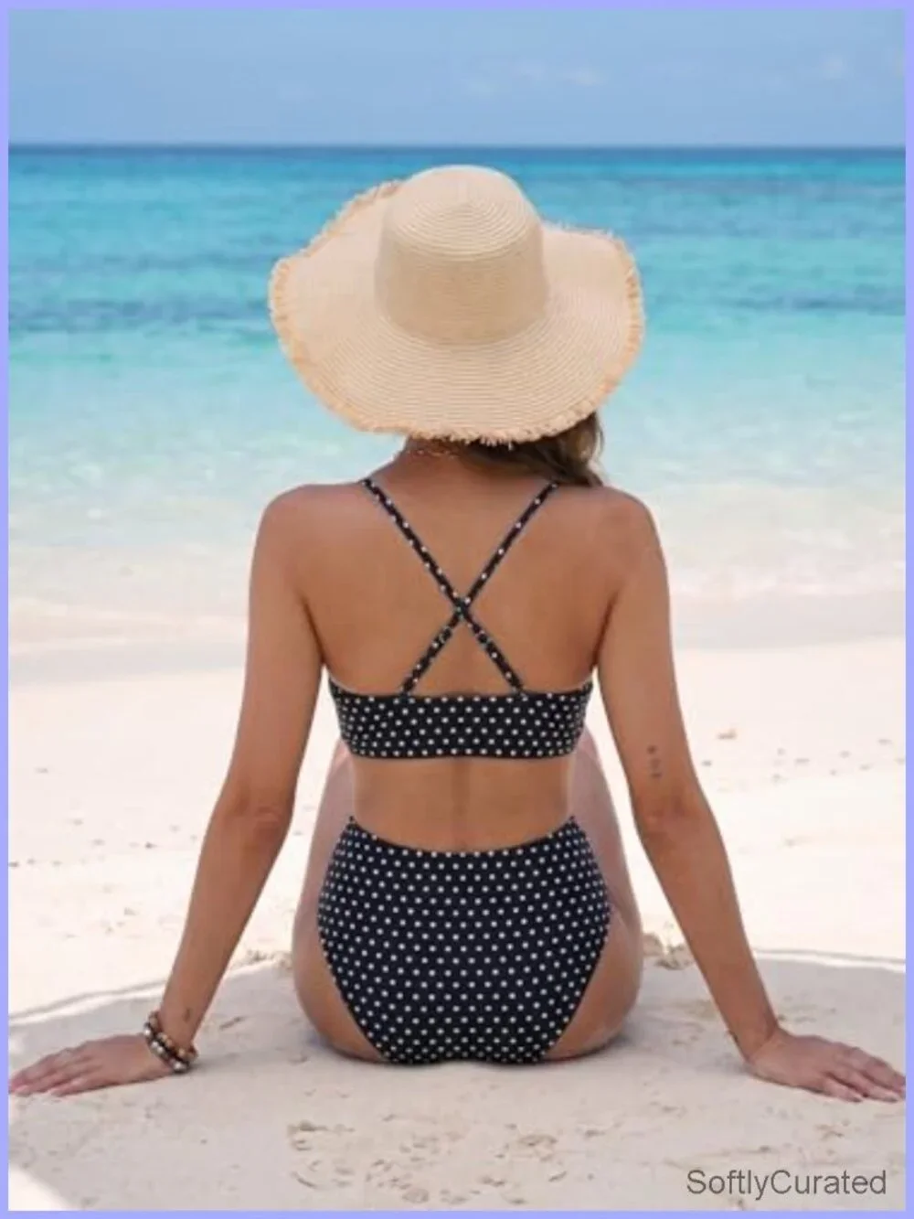 High Waist Bikini Set Tummy Control Push Up Two Piece Swimsuit
